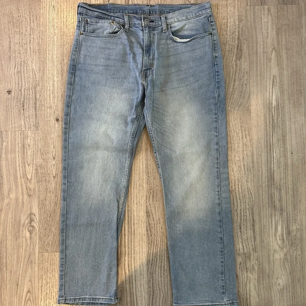 Levis 514 Mens Jeans 36X30 Blue Straight Cotton‎ Medium Wash Denim Inseam 26